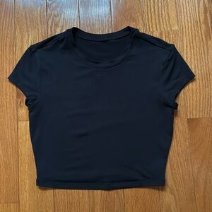 alo yoga crop top black small